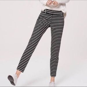 LOFT Marisa Riviera stripped ankle  pants 18Tall